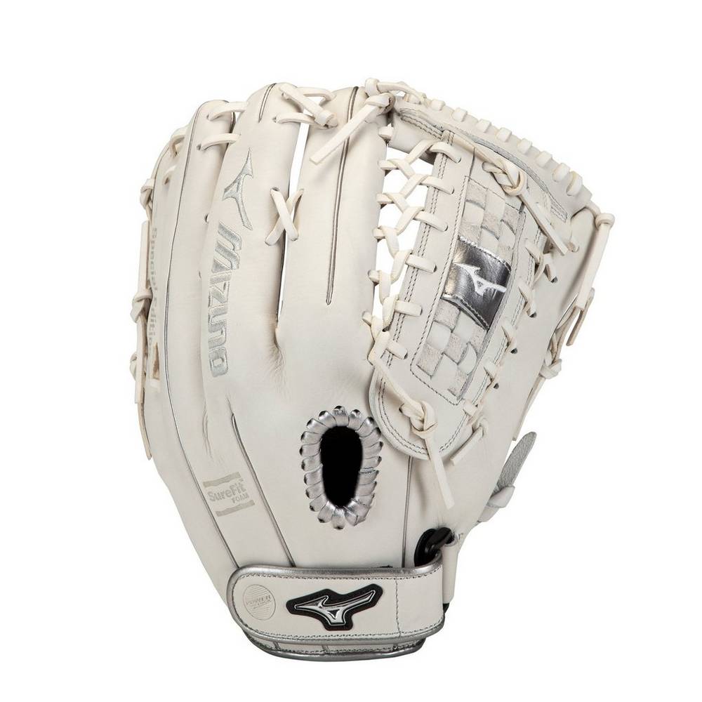 Guanti Mizuno Softball MVP Prime SE Fastpitch 13" Donna - Bianche/Argento - 81254-ZJID